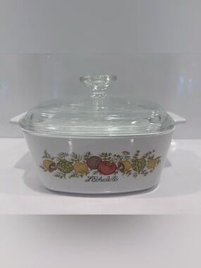 Vintage Corning ware l’echalote 1.5l covered casserole w lid